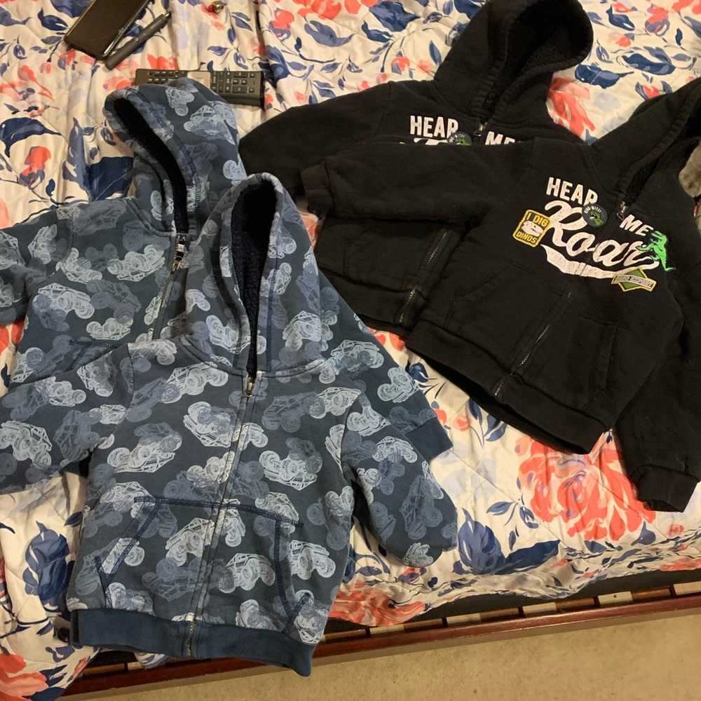 Twins 4T lot- Coat is 3T but fit us into 4T